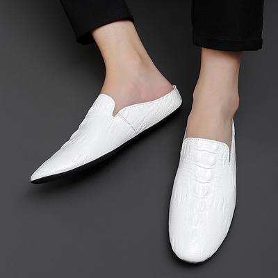 Pantofole di Lusso Italiane da Uomo Mocassini in Pelle Mocassini da Uomo Casual Antiscivolo Moda Uomo Mezze Scarpe Ciabatte da Uomo Mezze Pantofole
