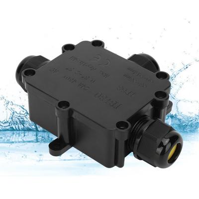 3-Wege Wasserdichte Anschlussdose T-Form Abzweigdose Langlebiger Elektrischer Kabelverbinder Externe Stromversorgung
