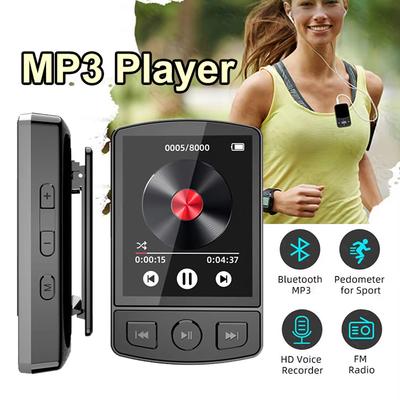 MP3 Player Bluetooth 5.2 1.77 Inch Screen Music Player with Speakers Lossless Sound Quality with Recording E-Book Video Playing