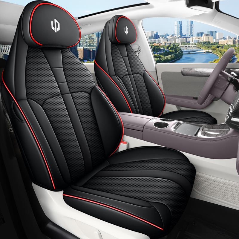 Leapmotor C11 Full Leather Cartoon Seat Cover: Full Coverage, All-Season Use