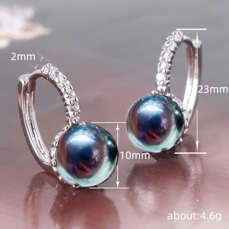 BELLA BOX Stylish Atmosphere High-grade Pearl Earrings Female Temperament Hong Kong Style Personality Trend Wind Ear Buckle