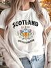 Damen Schottland 1707 Vereinigtes Königreich Grafik T-Shirt Reines Kurzarm Ganzjahres-Freizeit-Sportliches Oberteil mit Nationalem Emblem