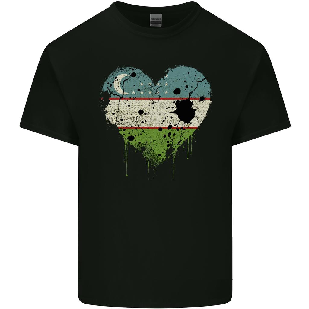 Love Uzbekistan Flag Ukbek Day Football Unisexs Light Cotton TShirt