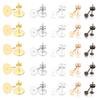 100-200pcs/lot Metal Blank Post Earring Studs Base Pins With Earring Plug Earring Base Tray For Jewelry Making DIY Earring