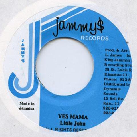 

7inch Record LITTLE JOHN - Yes Mama Jammys 1986 Jamaica Reggae, Ska & Dub