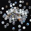 Iridescent Frosted Round Crystal Beads for DIY Jewelry & Accessories