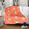 1PC Luffy D Patterned Flannel Blanket Suitable For All Seasons For Home Decor Warmth And Comfort Gifts Holiday Present