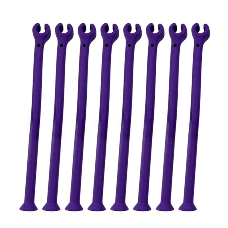 Molded Plastic Wine Glass Placement Aids with Split Ends for Kitchen Cabinets, Dining Storage and Beverage Stations