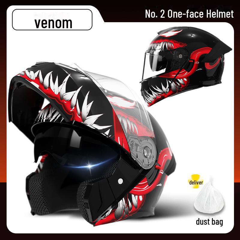 

Универсальный откидной мотоциклетный шлем для мужчин и женщин — всесезонный, теплый для зимы