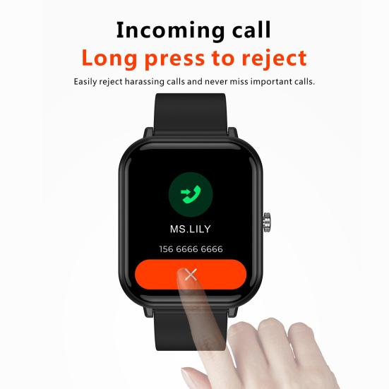 Q9Pro 1.7 Inch Multifunctional Large Touch Smart Watch Screen IP68 Waterproof Sport Bracelet