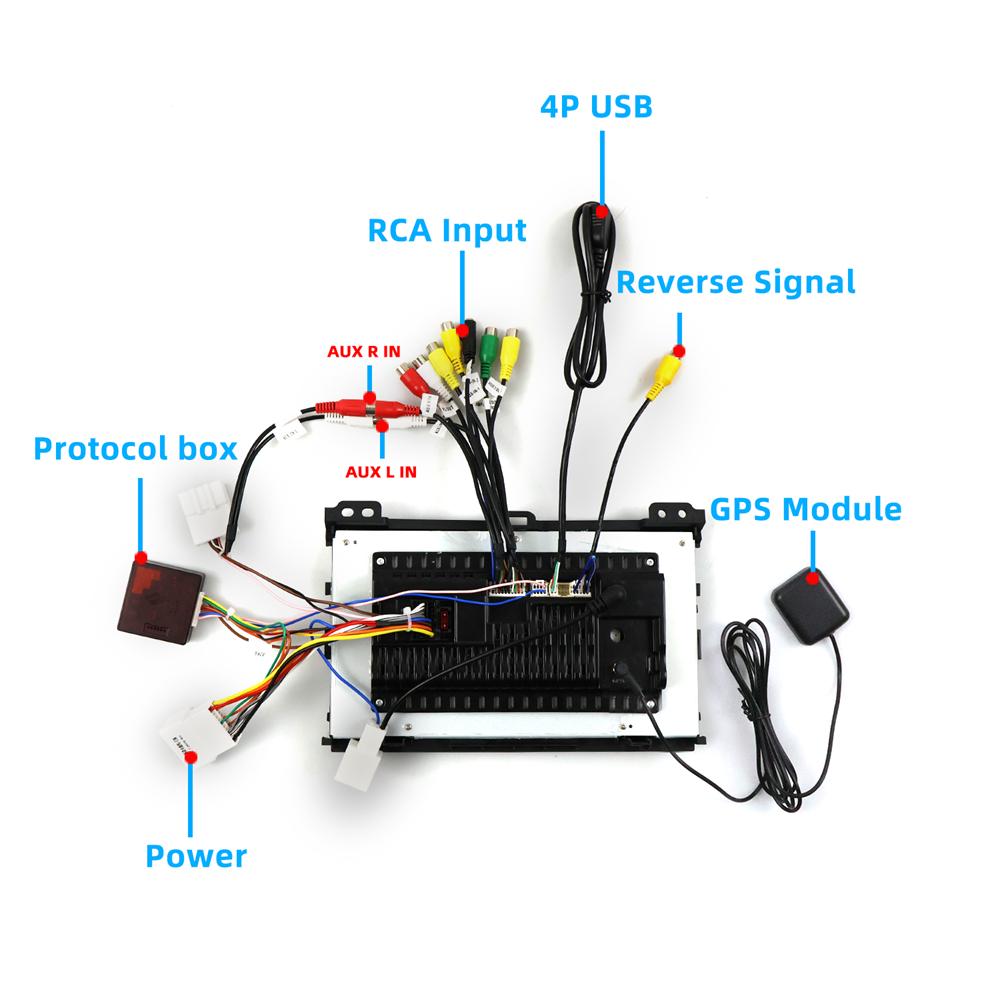 Car Radio Stereo With Mounting Frame For Toyota Land Cruiser Prado 2002-2009 Lexus GX470 2002-2009