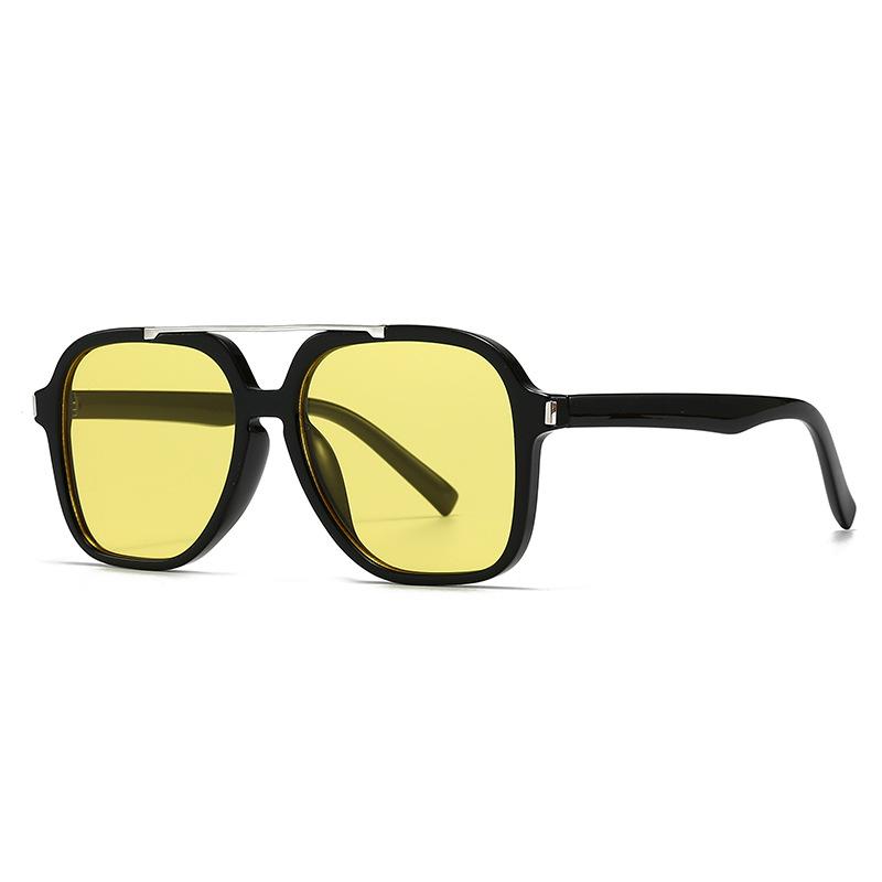New Retro Tortoise Shell Square Sunglasses Women Men UV400 Luxury Brand Design Trendy Casual Sun Glasses