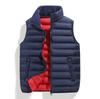 Men's Cotton Vest Can Store Light and Thin Stand-up Collar Jacket, Two-color Loose Vest Inside and Out