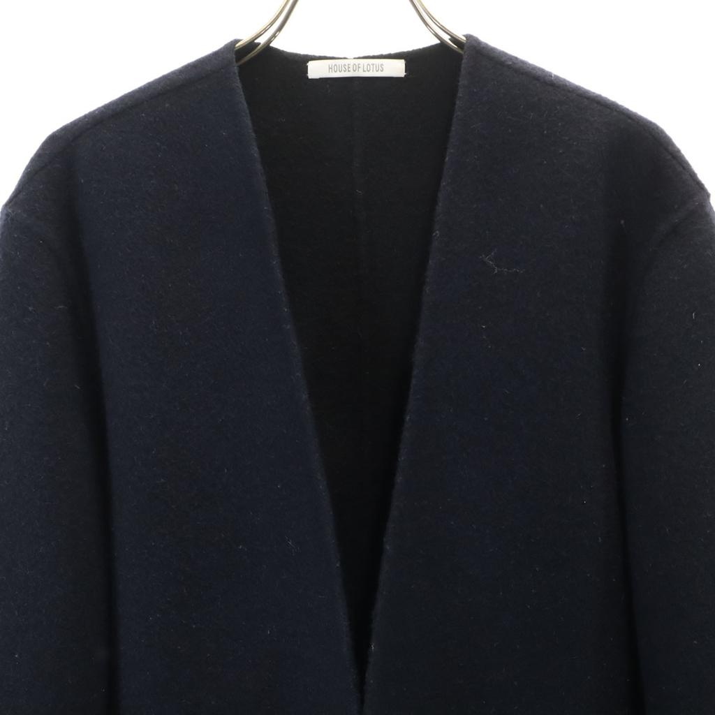 HOUSE OF LOTUS Camel Blend Long Sleeve Cardigan M Navy Women Used