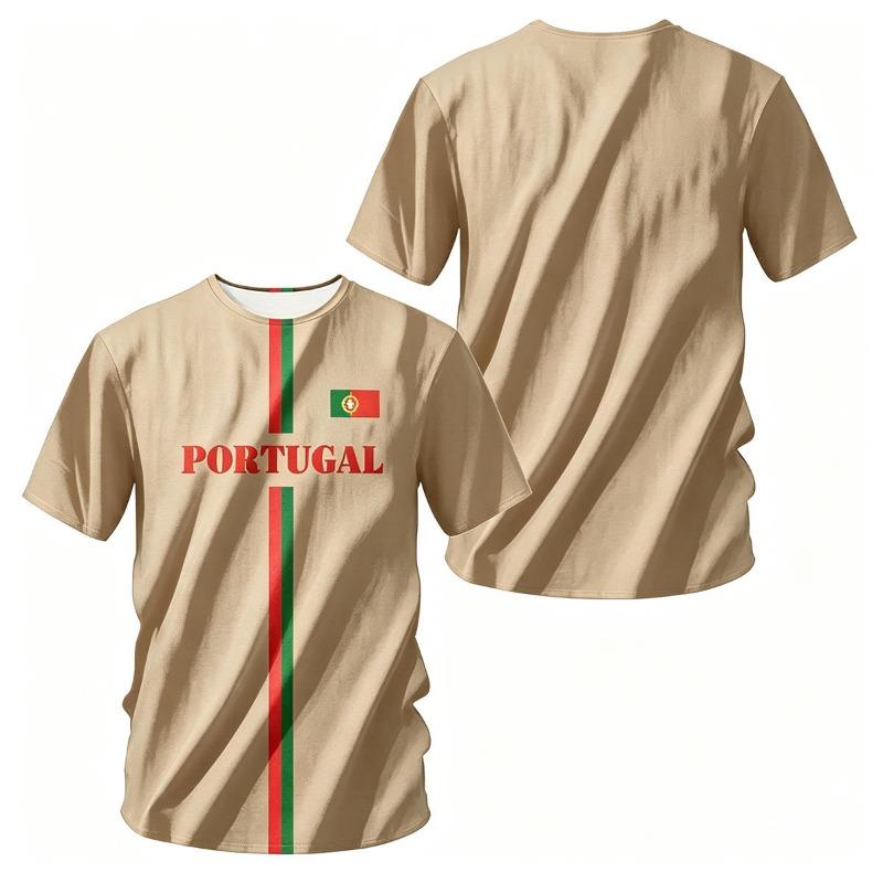 Portugal Football Shirt Print Soccer Jersey National Team Fans Tops