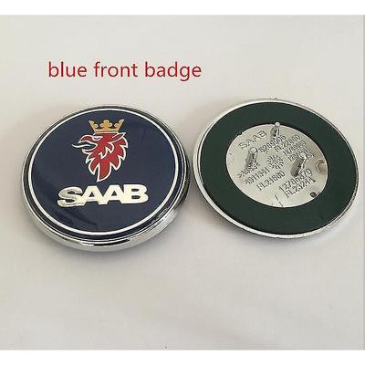 1ks 3D 68mm Saab Auto Mřížka Přední Kapota Znak Zadní Víko Kufru Znak Nálepka Pro 03-10 Bj Scs 9-3 9-5 9-2x 9-5x