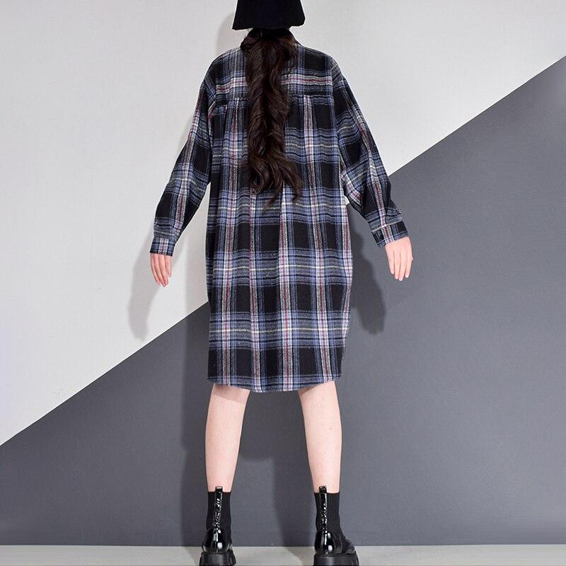 XITAO Striped lattice Blouse Fashion Women Shirt GCC2740