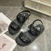 Wholesale of Summer New Footwear for Foreign Trade Outdoor Anti slip slippers Fashionable and Versatile Flat  Beach Sandals