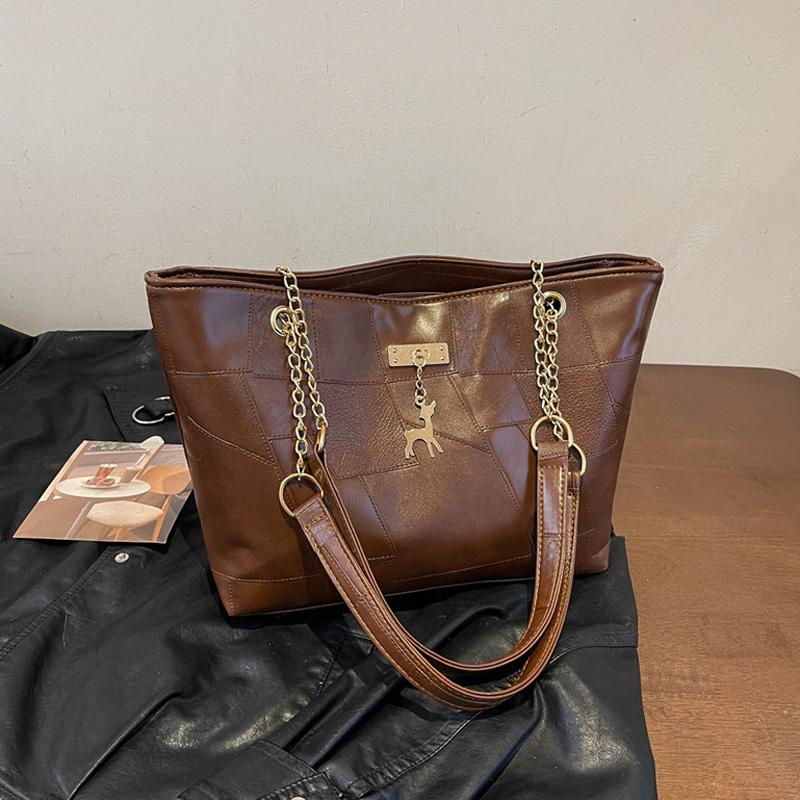 Fashion Versatile Women's Shoulder Bag For Commuter  Large Capacity Casual Tote Chain Strap Ladies Handbags Crossbody