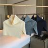 Pullover Knitted Shawl Warm Neck Wraps Elegant High Neck Scarf  Student