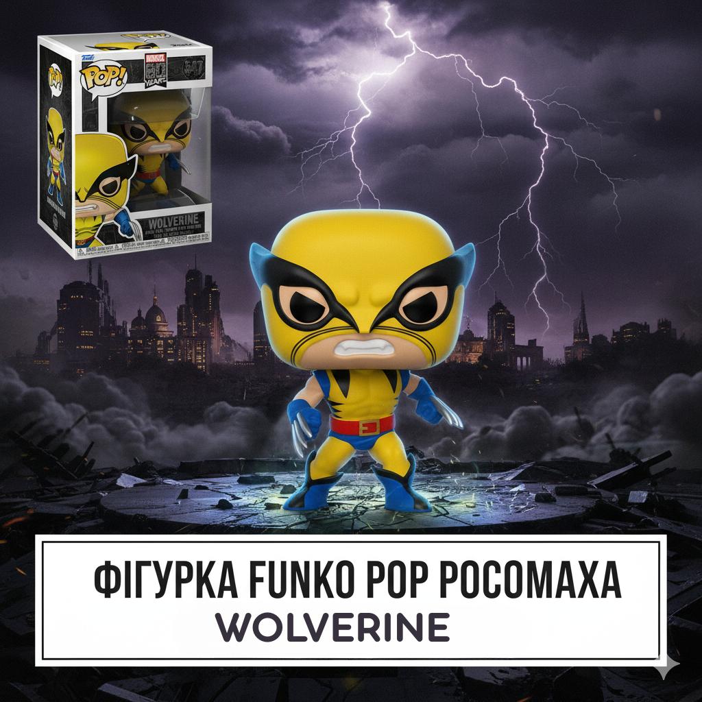 Фигурка Funko Pop Фанко Поп Марвел 80-х Фанко Поп Росомаха Marvel 80th Wolverine 10 см #547