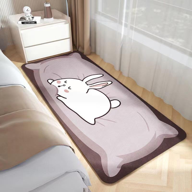 Carpet Rectangular Large-sized Cartoon Animal Pattern Bedroom Bedside Carpet Plush