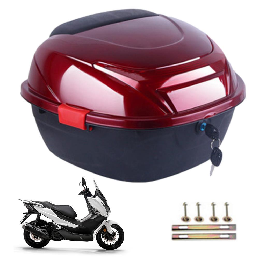 Motorcycle Trunk Box Motorbike Trunk Storage Top Carrier Ergonomic Case Large Motorcycle Storage Top Carrier Waterproof Case