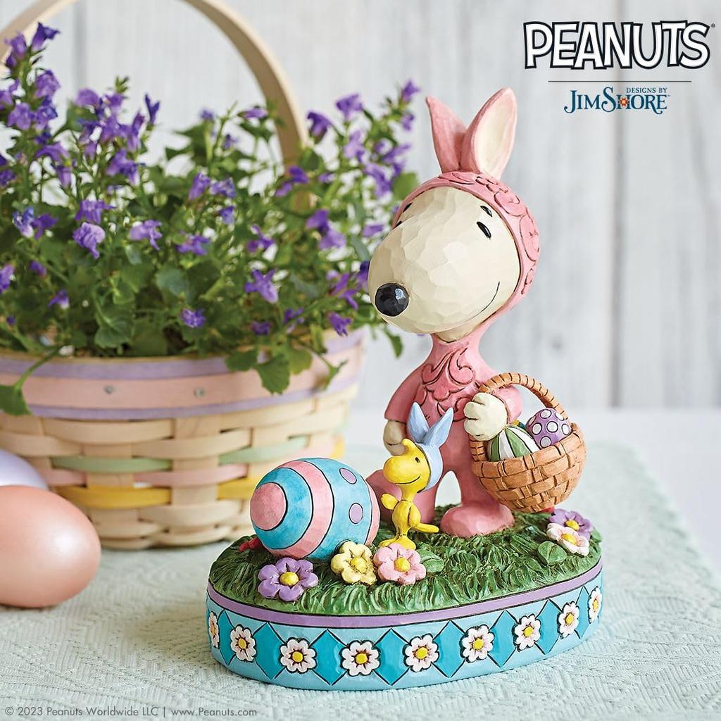 JIM SHORE Snoopy Woodstock Osterhase 6014343 &