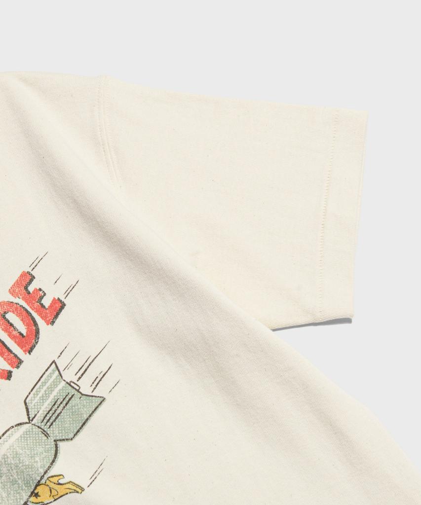 Beulonseun Bomb Girl Loopwheeled Graphic Tee Apricot
