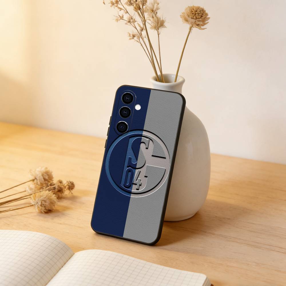 

S-Schalke 04-PC Phone Case Black Silicone Soft For Samsung Galaxy A73,A72,A71,A70,A53,A52,A51 Samsung a13 5g