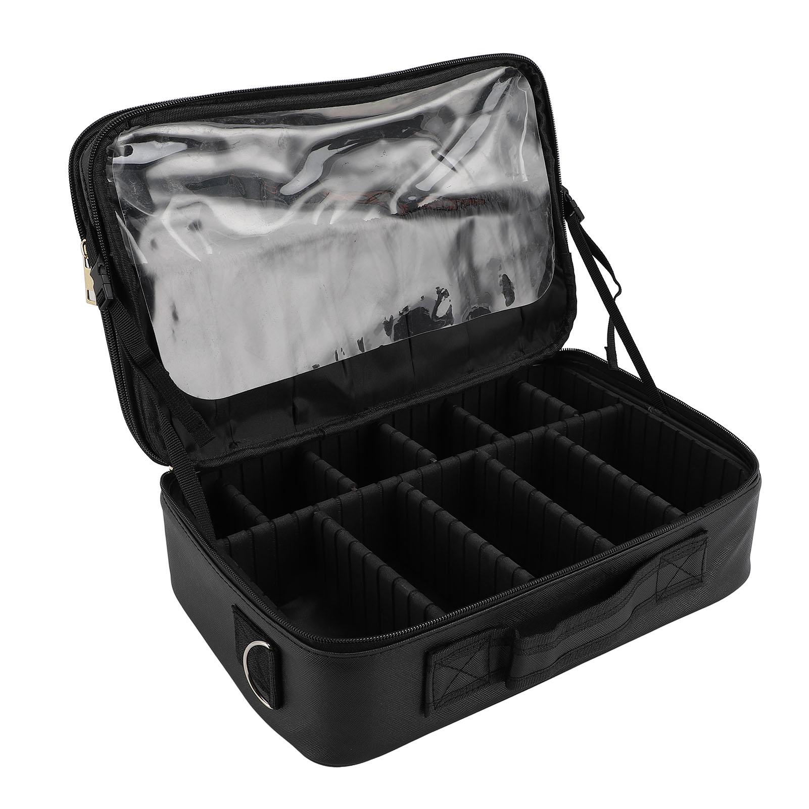 

Косметичка с зеркалом и подсветкой, 3 цветовых температуры, регулируемый разделитель, перезаряжаемый светодиод с регулировкой яркости