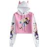 Fairy Tail Character Color Block Hooded Sweatshirt for Women