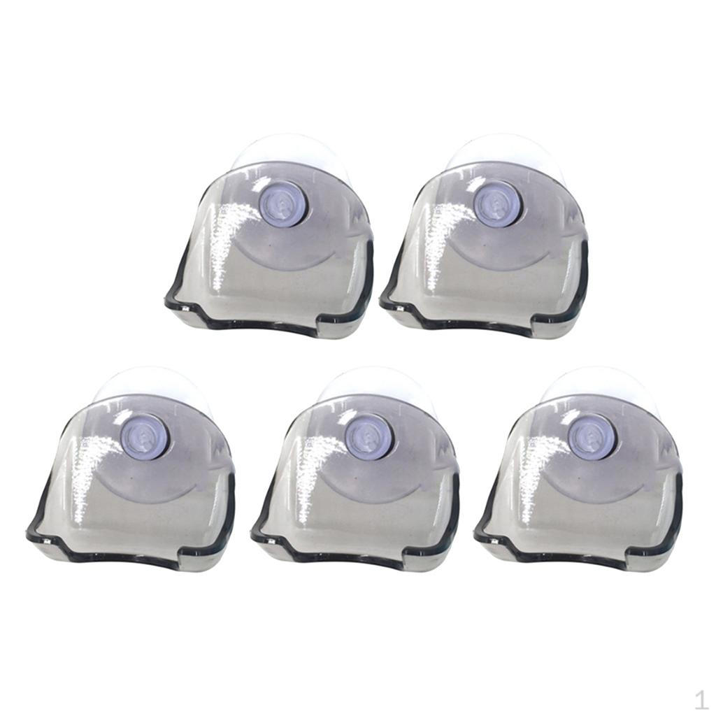5 Pcs Toothbrush Holder Suction Hooks for Bathroom Washroom