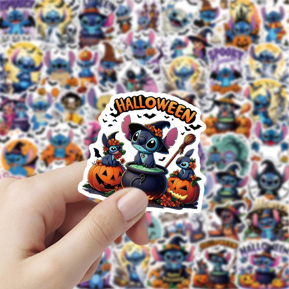 52 Pcs Halloween Stitch Stickers - Cute Festive Designs Perfect For Notebook Phone Case Holiday Decor Fun Diy Embellishment