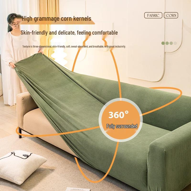 Cat-Scratch-Proof Stretch Sofa Cover, Full Wrap, Universal, Four Seasons Protection, 2025 Model.