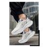 Men's Spring Leather Waterproof Ultra-Light Cushioned Soft-Soled Casual Running Sports Shoes.