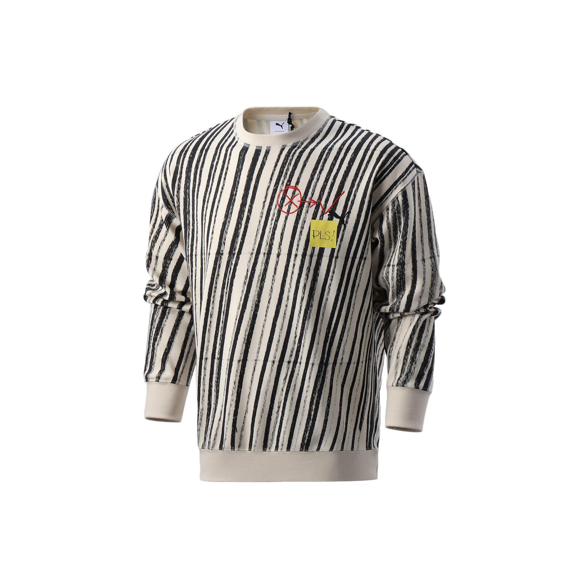 PUMA X Michael Lau AOP Crew Neck SweatShirt White Men s 530359-75 XXL