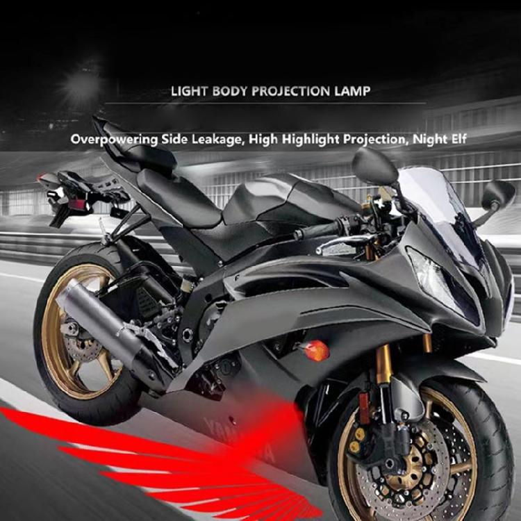 Motorcycle Angels Wing Projection Light Kit 2Pcs Angels Wing Door Lighting Courtesy Projector Waterproof