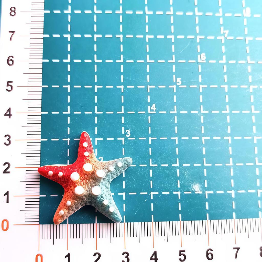 Gradient Rainbow Starfish Resin Phone Case & DIY Jewelry Hair Accessories