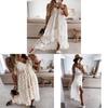 Elegant Satin Long Dress With V Neck For Summer Beach And Casual Wear