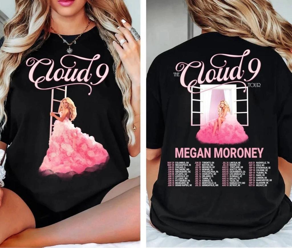 Megan Moroney The Cloud 9 Tour 2026 Concert T-Shirt S-5XL