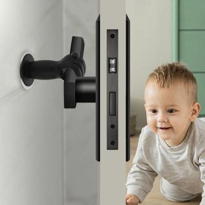 Silicone Silicone Door Stop Protective Pad Suction Cup Door Handle Cover Anti-Collision Silence Protection