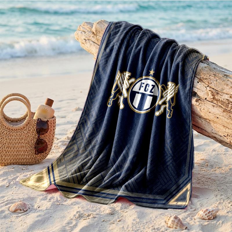 Asciugamano da Spiaggia in Microfibra con Stampa FC Zürich Asciugatura Rapida Assorbente Grande Asciugamano per Spiaggia Nuoto Viaggio