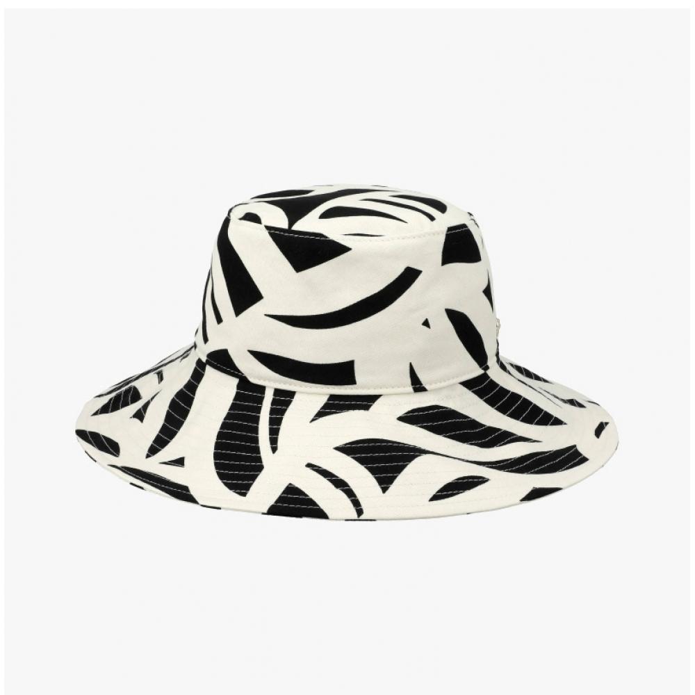 Helen Kaminski Malibu Print Black Coconut Bucket Hat Hat51925