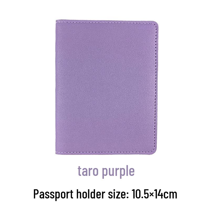 Customizable PU Leather Passport Holder & Luggage Tag Set with Paper Card Inclusion