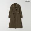 Senbi Milan Button Trench Coat 3 Color