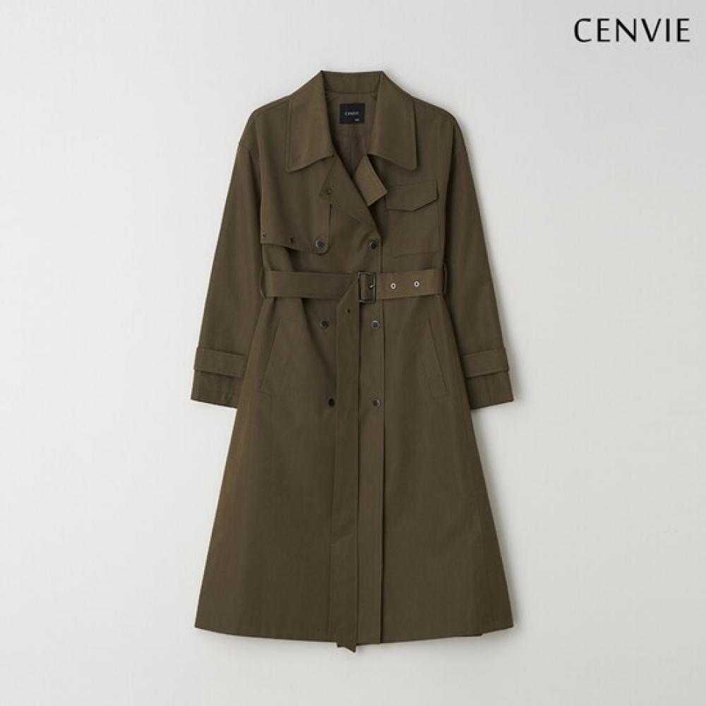 Senbi Milan Button Trench Coat 3 Color