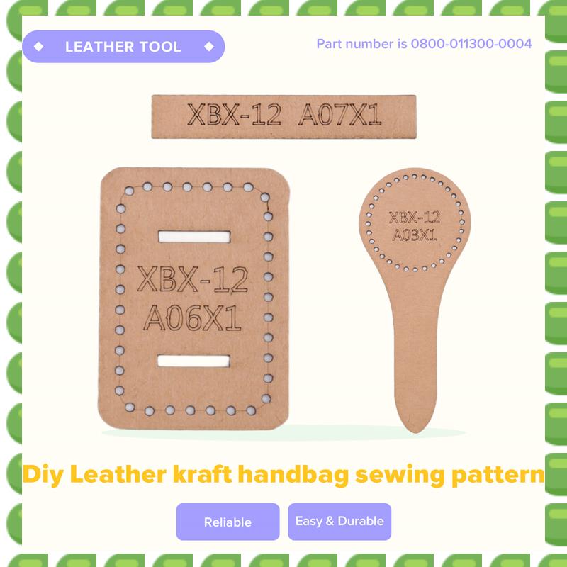 A04V 1 Набор DIY Кожаный Шаблон DIY Ручной Работы Шаблон для Крафта Крафт Сумка Выкройка для Шитья Размер Готового Изделия 21X19x6.5СМ