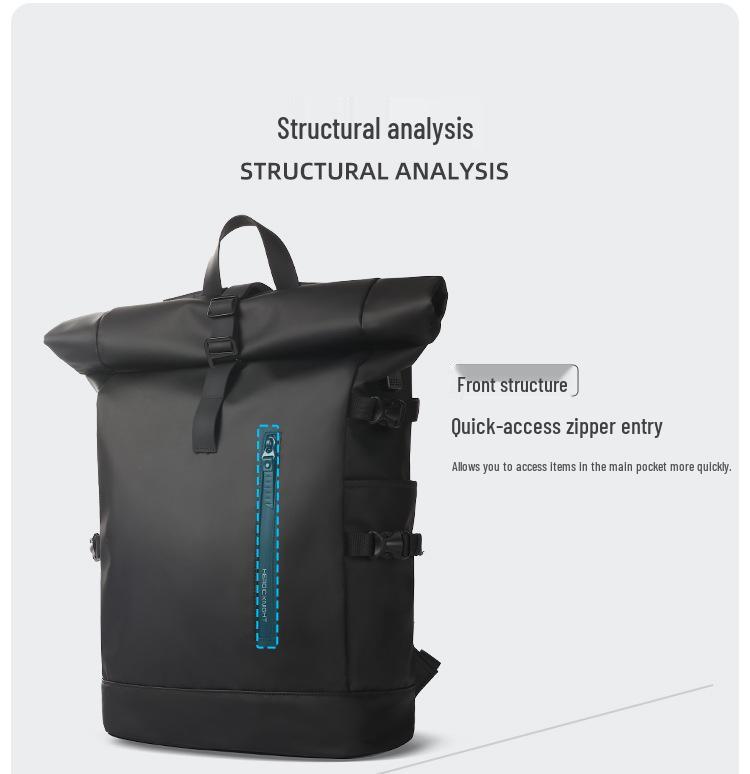 Men's Expandable Waterproof Laptop Backpack - School, Sports, Fashion, Commuting, Business, Photography