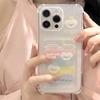 Zhitai Cartoon Silicone Phone Case for iPhone 13-15 Pro/Max with Card Holder